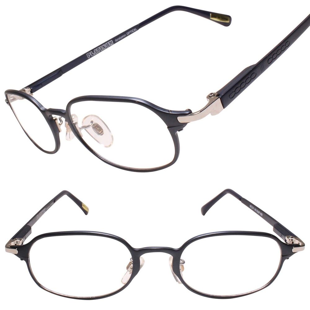 High-End Optical Rectangle Clear Lens Glasses Optical Frame Blue